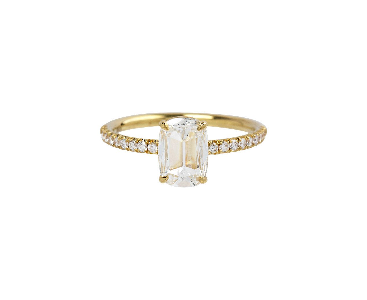 Mandrel Studio Oval Cushion Cut Diamond Ring