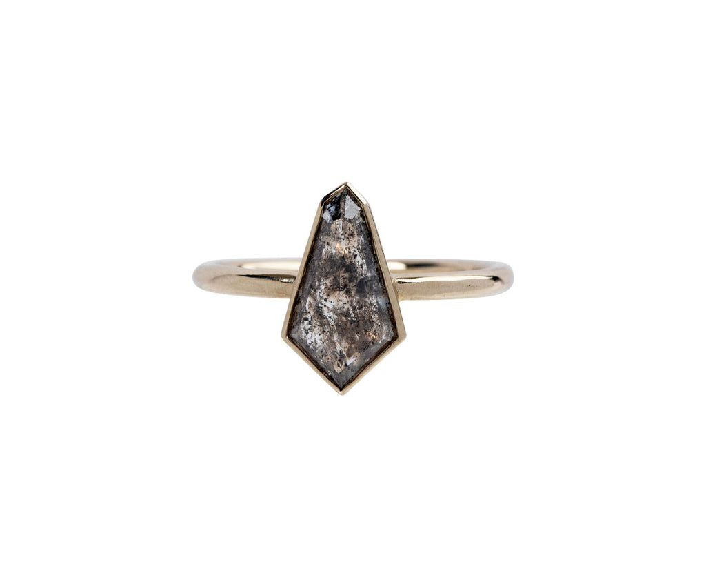 Mandrel Studio Kite Shaped Rustic Diamond Solitaire