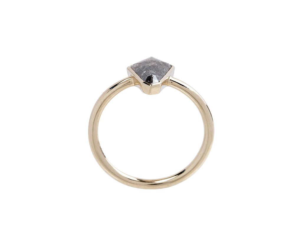 Mandrel Studio Kite Shaped Rustic Diamond Solitaire Top