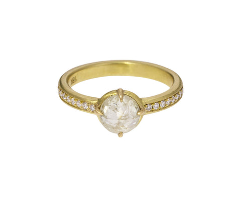 White Rustic Diamond Ring - TWISTonline 