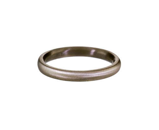 Half Round White Gold Band - TWISTonline 