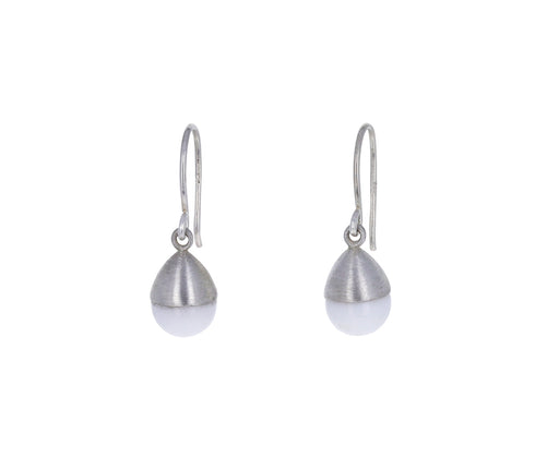 White Onyx Buoy Earrings