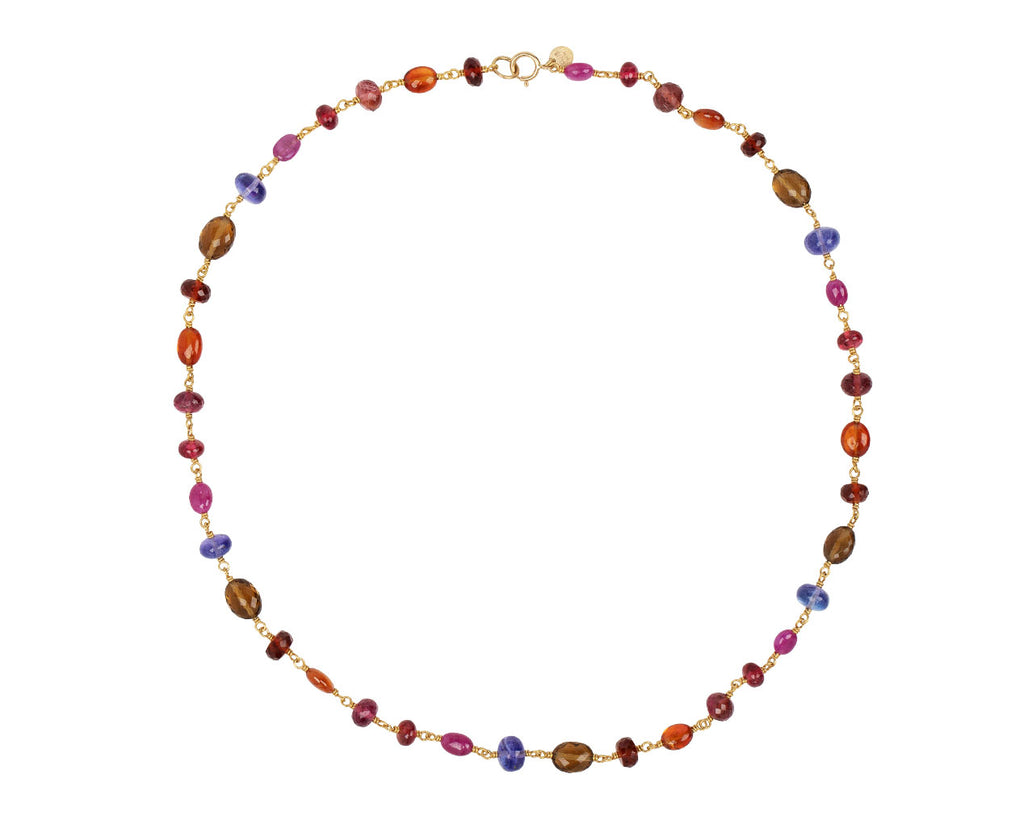 Mallary Marks Ruby, Tanzanite, Spinel and Quartz Spun Sugar Necklace Full Necklace