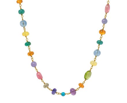 Multi Gem Spun Sugar Necklace