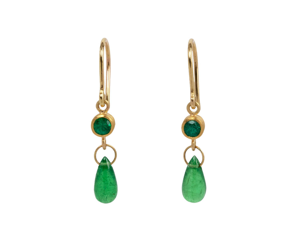 Mallary Marks Emerald and Tsavorite Garnet Apple and Eve Earrings