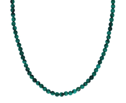 Malachite Beaded Choker Necklace