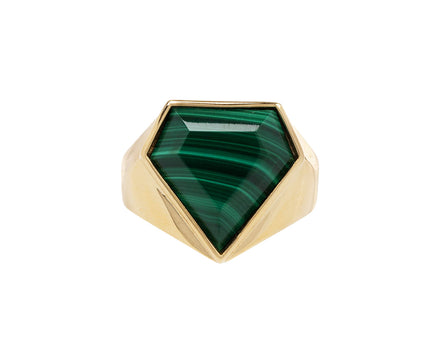Malachite Pentagon Ring