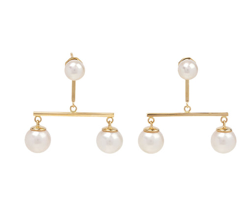 Pearl Balance Mobile Earrings