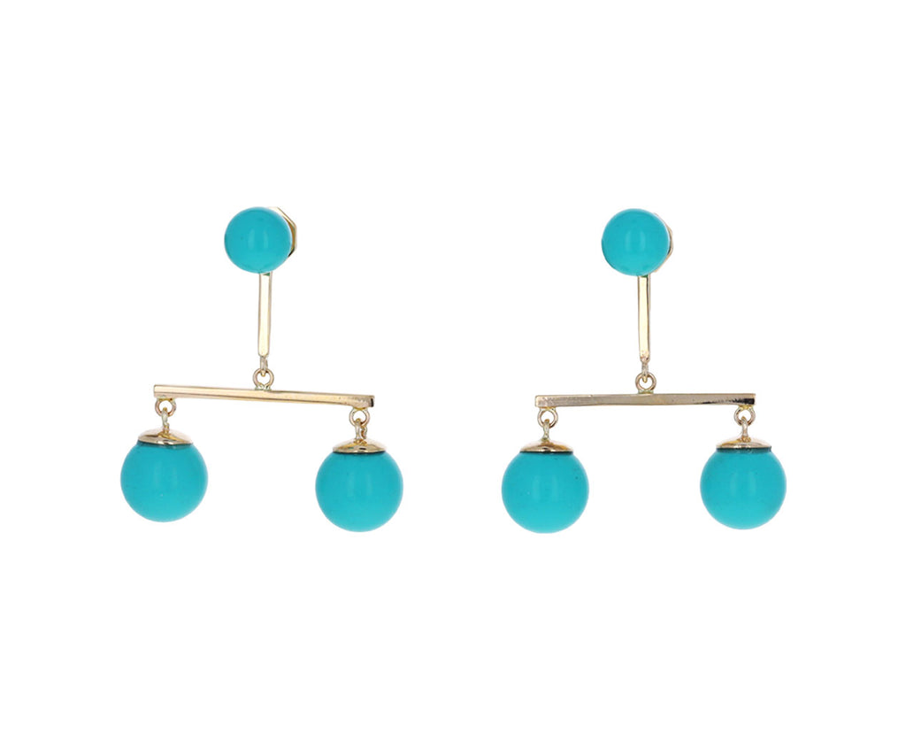 Turquoise Mobile Balance Earrings