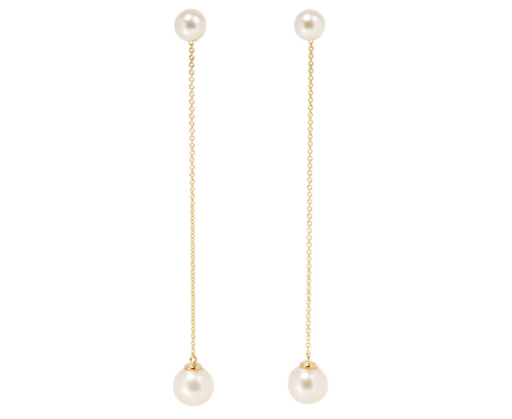 Pearl Sphere Drop Earrings