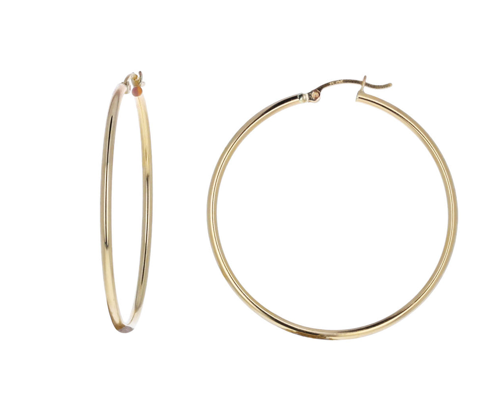 Large Detachable Baroque Pearl Hoop Earrings
