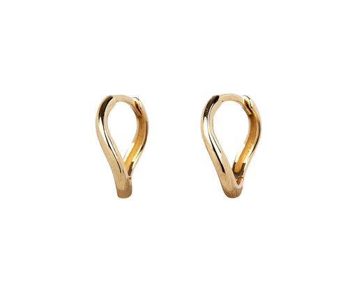 Mateo Wave Huggie Hoop Earrings