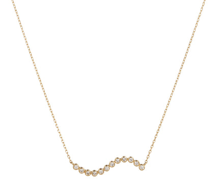 Mateo Diamond Wave Pendant Necklace