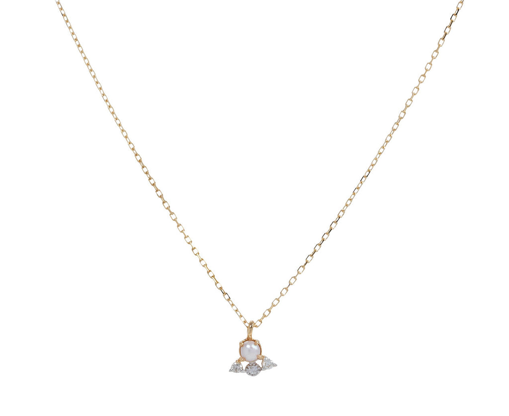 Mateo Pearl and Diamond Little Things Pendant Necklace