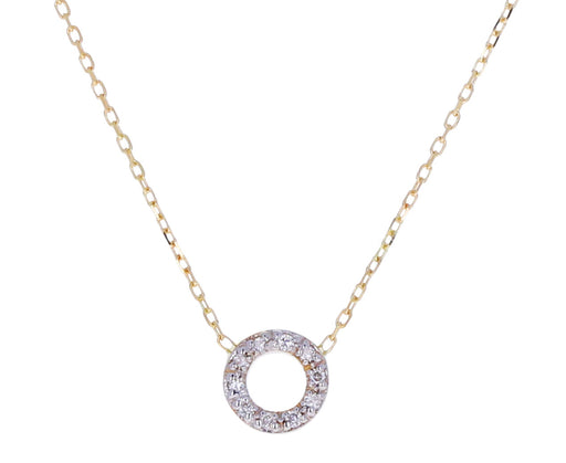 Mini Diamond Circle Necklace