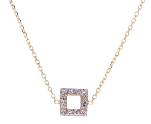 Mini Diamond Square Necklace