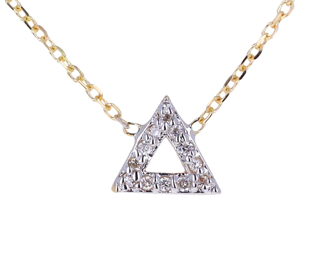 Mini Diamond Triangle Necklace