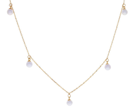 Dangling Pearl Choker Necklace