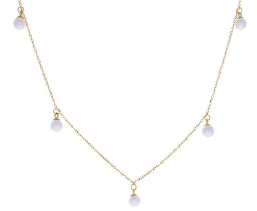 Dangling Pearl Choker Necklace