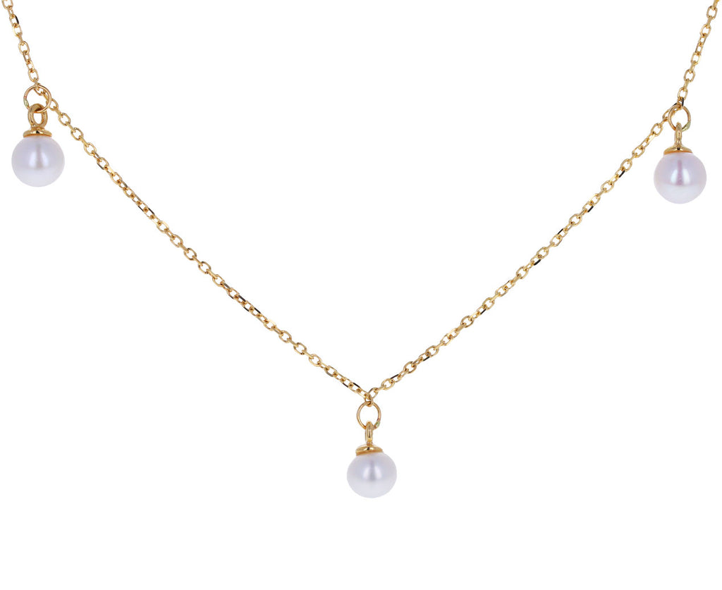 Dangling Pearl Choker Necklace