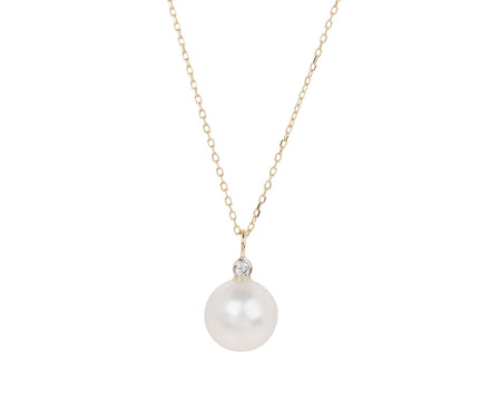 Mateo Pearl and Diamond Dot Necklace