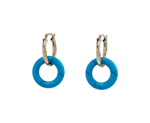 Mateo Turquoise Donut Hoop Earrings