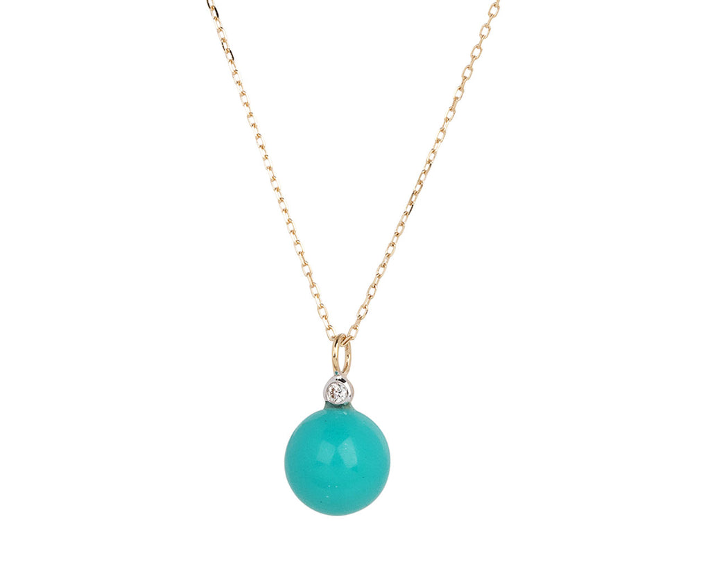 Mateo Turquoise and Diamond Dot Necklace