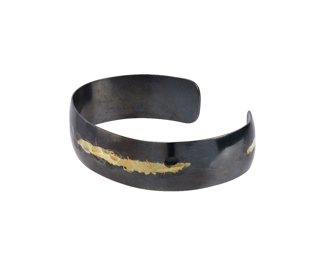Sarah Mcguire 15mm Gilded Cuff Bracelet Side