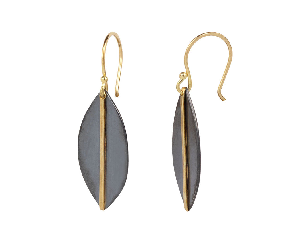 Sarah McGuire Two-Tone Mod Petal Earrings Side View