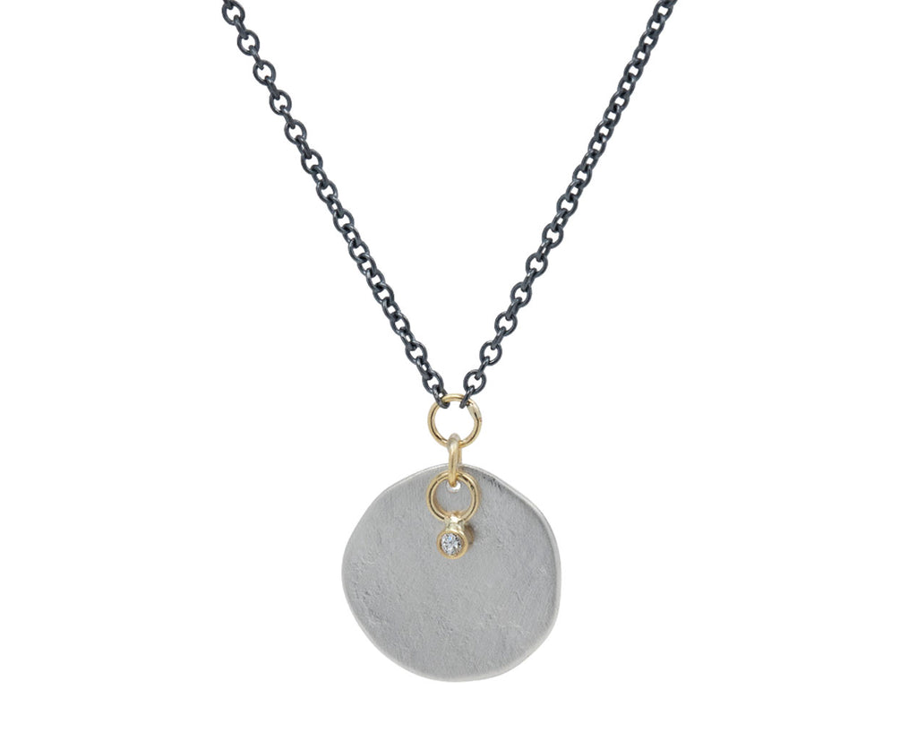 Sarah Mcguire Astrid Silver Pendant Necklace Close Up