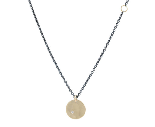 Sarah Mcguire Ursa Minor Gold Diamond Disk Pendant Necklace