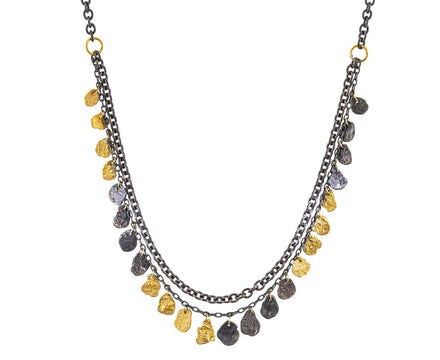 Two Tone Double Kelp Chain Necklace - TWISTonline 