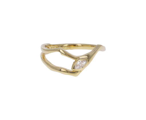 Marquise Diamond Kintsugi Ring