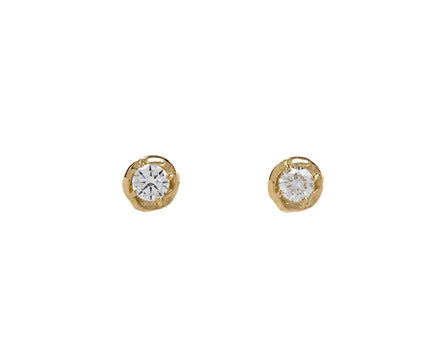 Milamore Medium Kintsugi En Diamond Stud Earrings