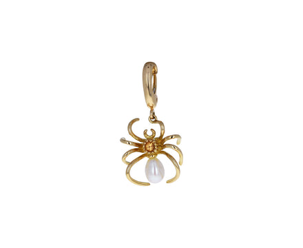 Pearl and Sapphire Spider Charm ONLY