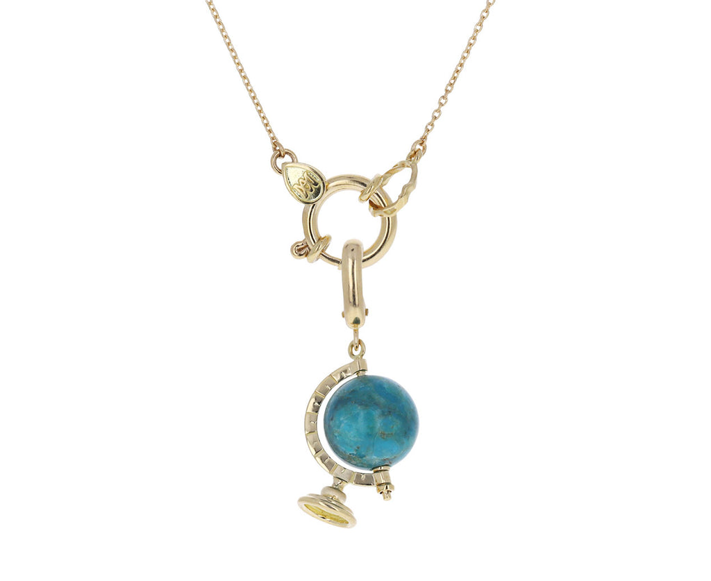Turquoise Globe Charm ONLY