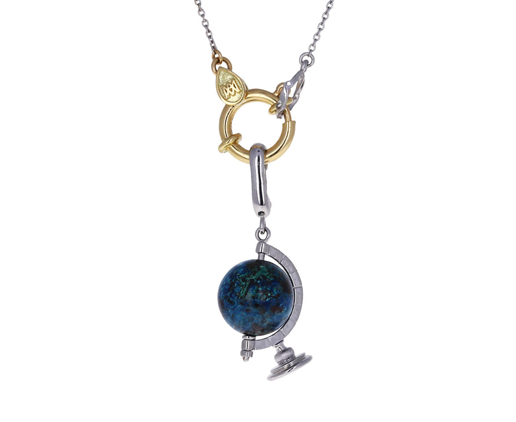 Chrysocolla Globe Charm ONLY