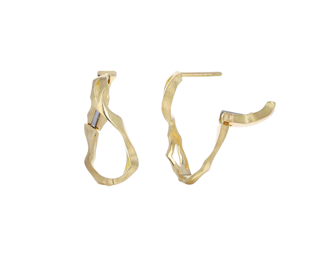 Kintsugi Infinity Small Hoop Earrings
