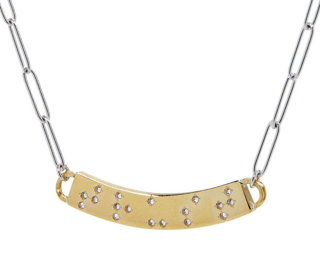 Milamore Diamond Braille Trust Necklace Close Up