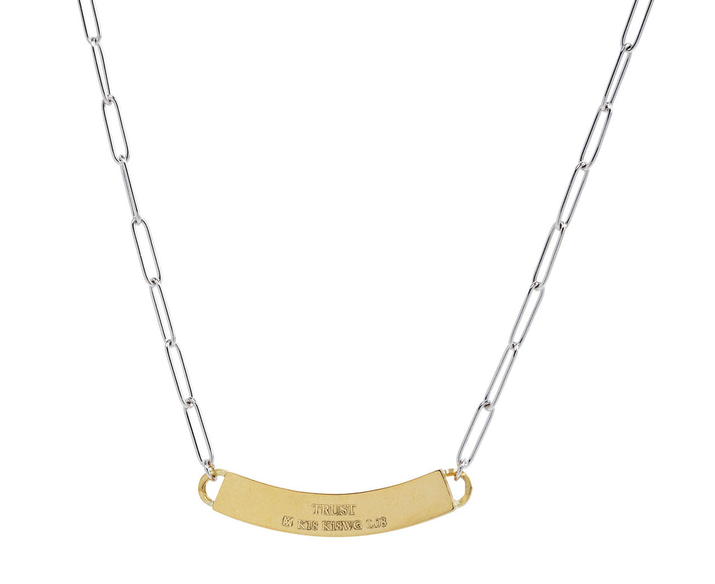 Milamore Diamond Braille Trust Necklace Back
