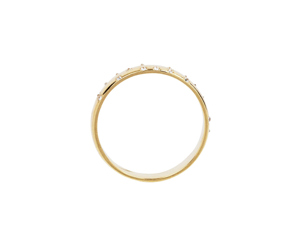 Milamore Diamond Braille Soulmate Ring Top View