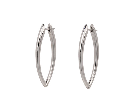Melissa Kaye White Gold Cristina Hoop Earrings