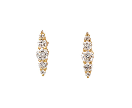 Melissa Kaye Graduated Diamond Aria Stud Earrings