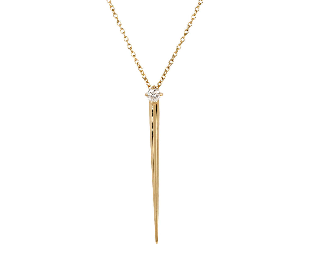 Melissa Kaye Diamond Aria Dagger Pendant Necklace