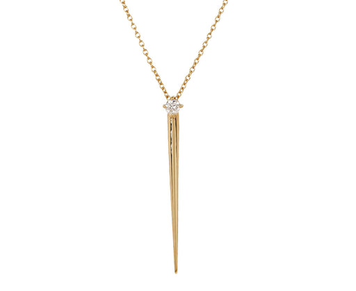 Melissa Kaye Diamond Aria Dagger Pendant Necklace
