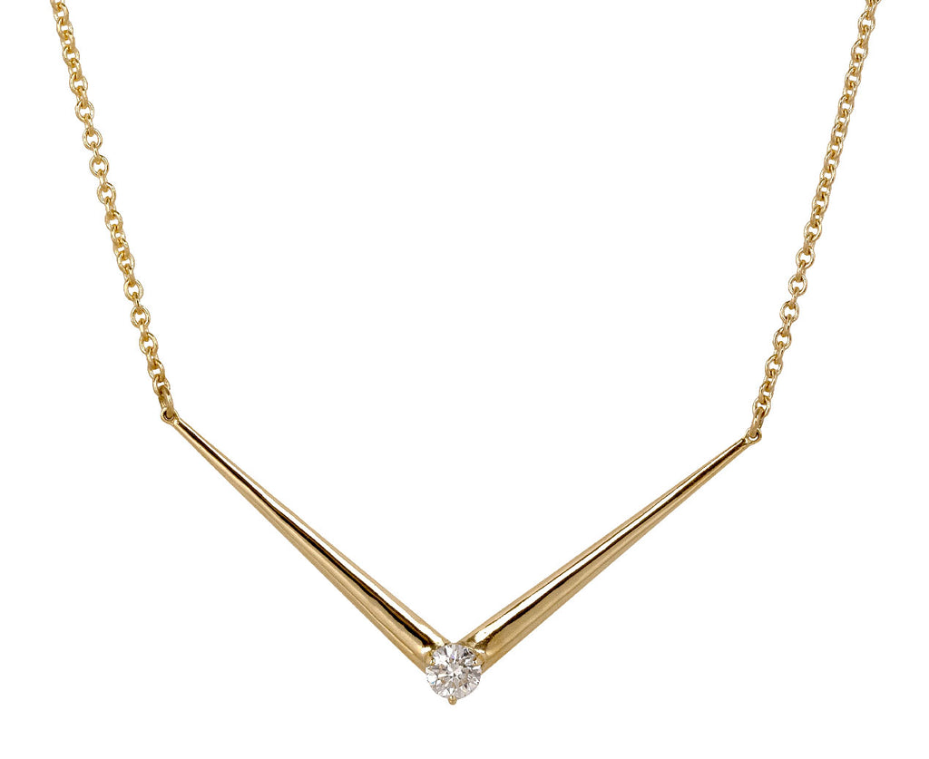 Melissa Kaye Diamond Aria V Pendant Necklace