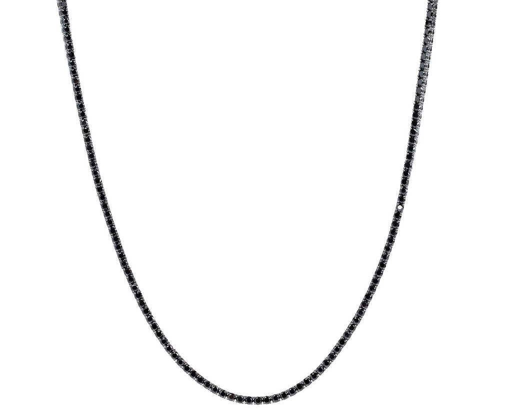Melissa Kaye Black Diamond Lenox Tennis Necklace