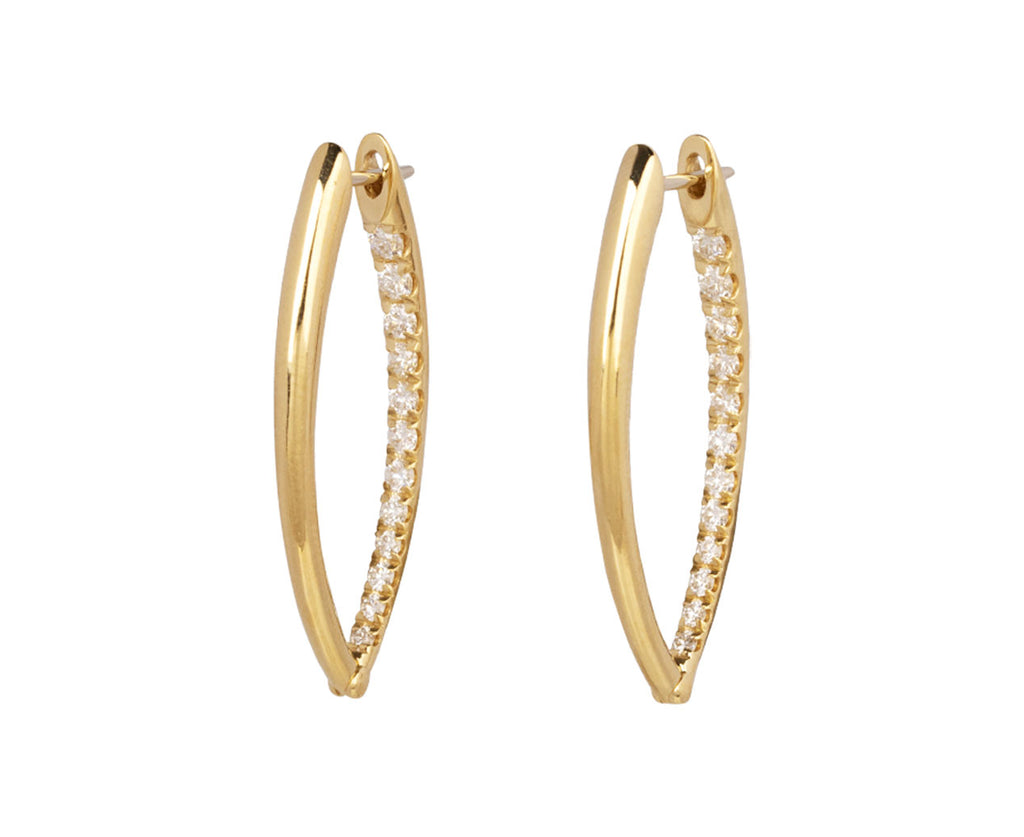 Diamond Inside Medium Cristina Hoop Earrings