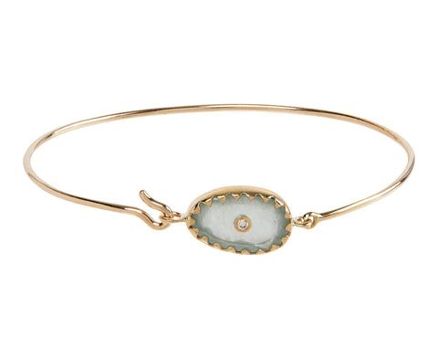Pascale Monvoisin Aquamarine and Diamond Orso N°1 Bracelet
