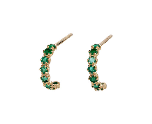 Pascale Monvoisin Emerald Ava Hoop Earrings